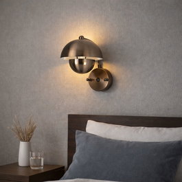 Opviq Lámpara de Pared de Metal Color Antigüedad